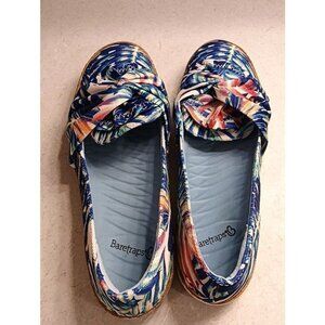 BareTraps Vally Blue Floral Slip-On Flats Women’s Size 7 Wide Rebound Technology